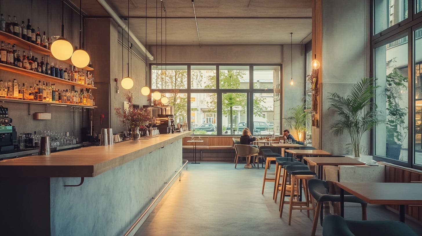 Moderne Eventlocation in Wien mit Bar und flexiblem Eventsetup